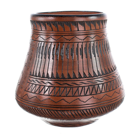Hand Crafted Eagle Navajo Vase JX125885